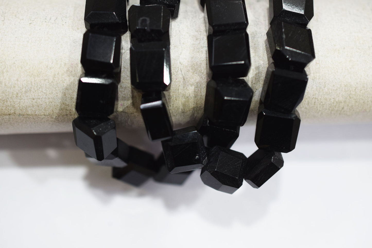 Black Onyx Laser Cut Nuggets Shape Beads , Sold By Strand , 9x9 - 11x11 mm , 16" , 32116