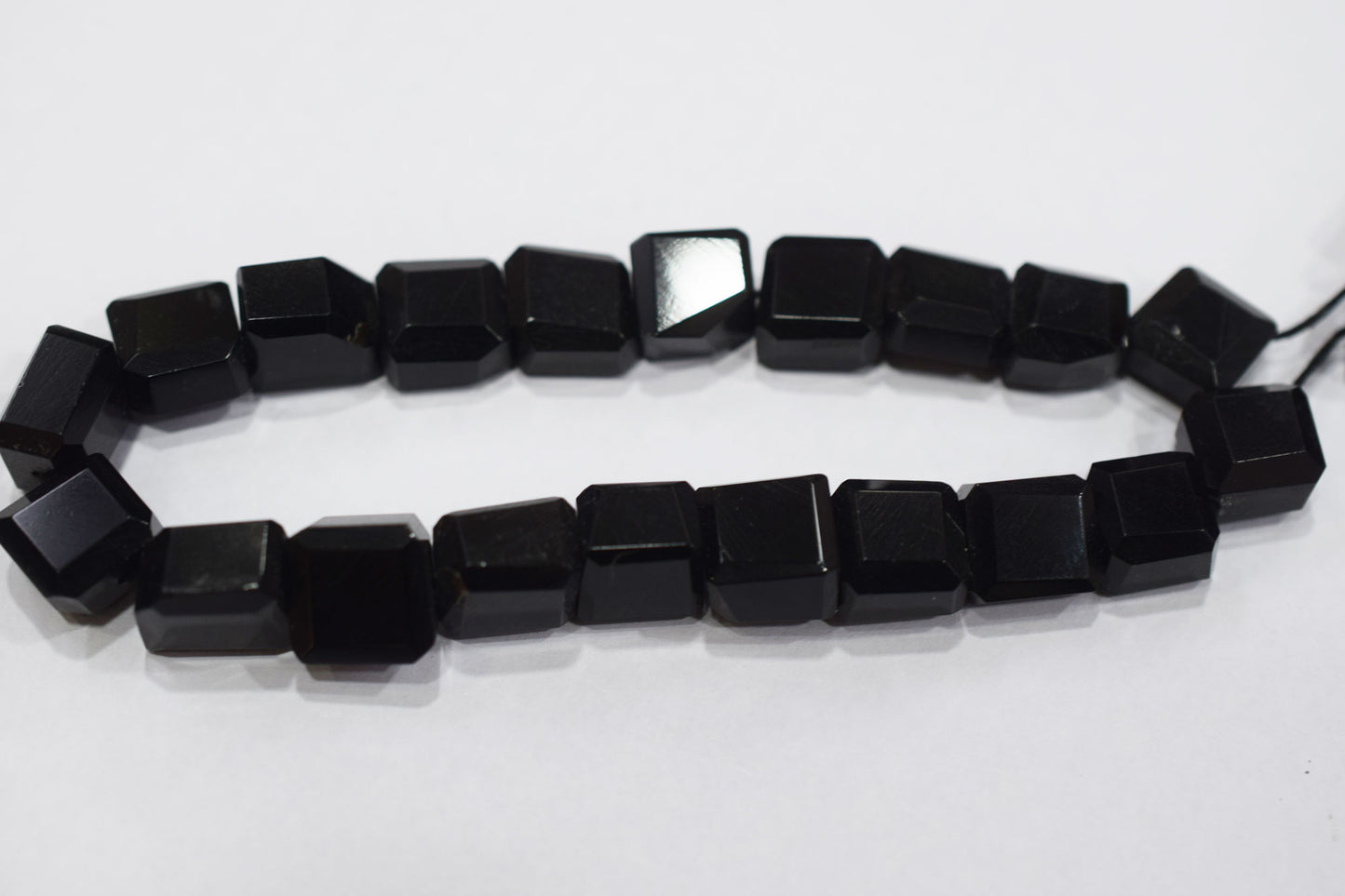 Black Onyx Laser Cut Nuggets Shape Beads , Sold By Strand , 9x9 - 11x11 mm , 16" , 32116