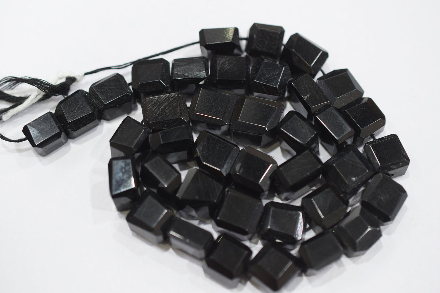 Black Onyx Laser Cut Nuggets Shape Beads , Sold By Strand , 9x9 - 11x11 mm , 16" , 32116