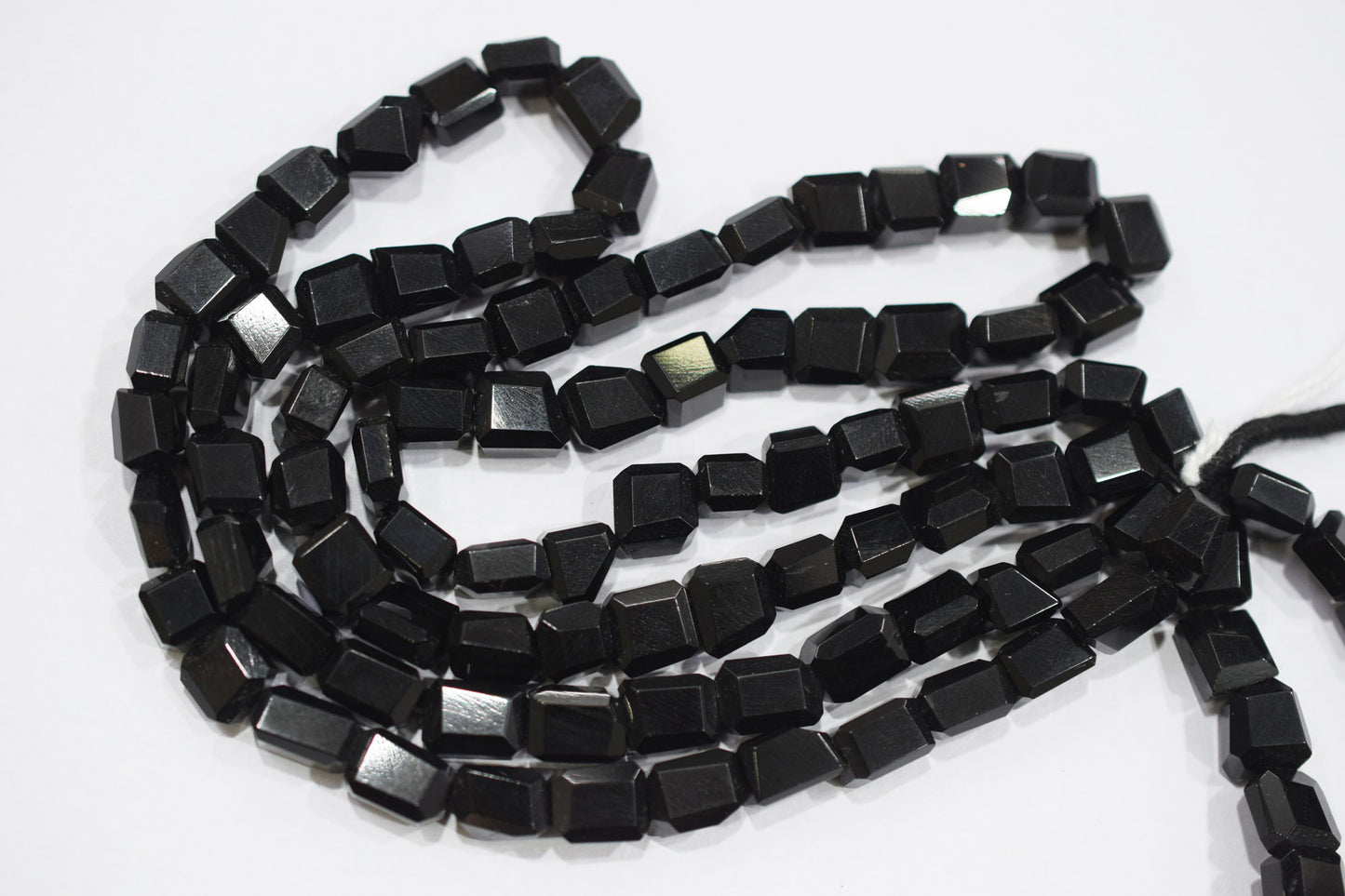 Black Onyx Laser Cut Nuggets Shape Beads , Sold By Strand , 7x8 - 9x10 mm , 16" , 32119