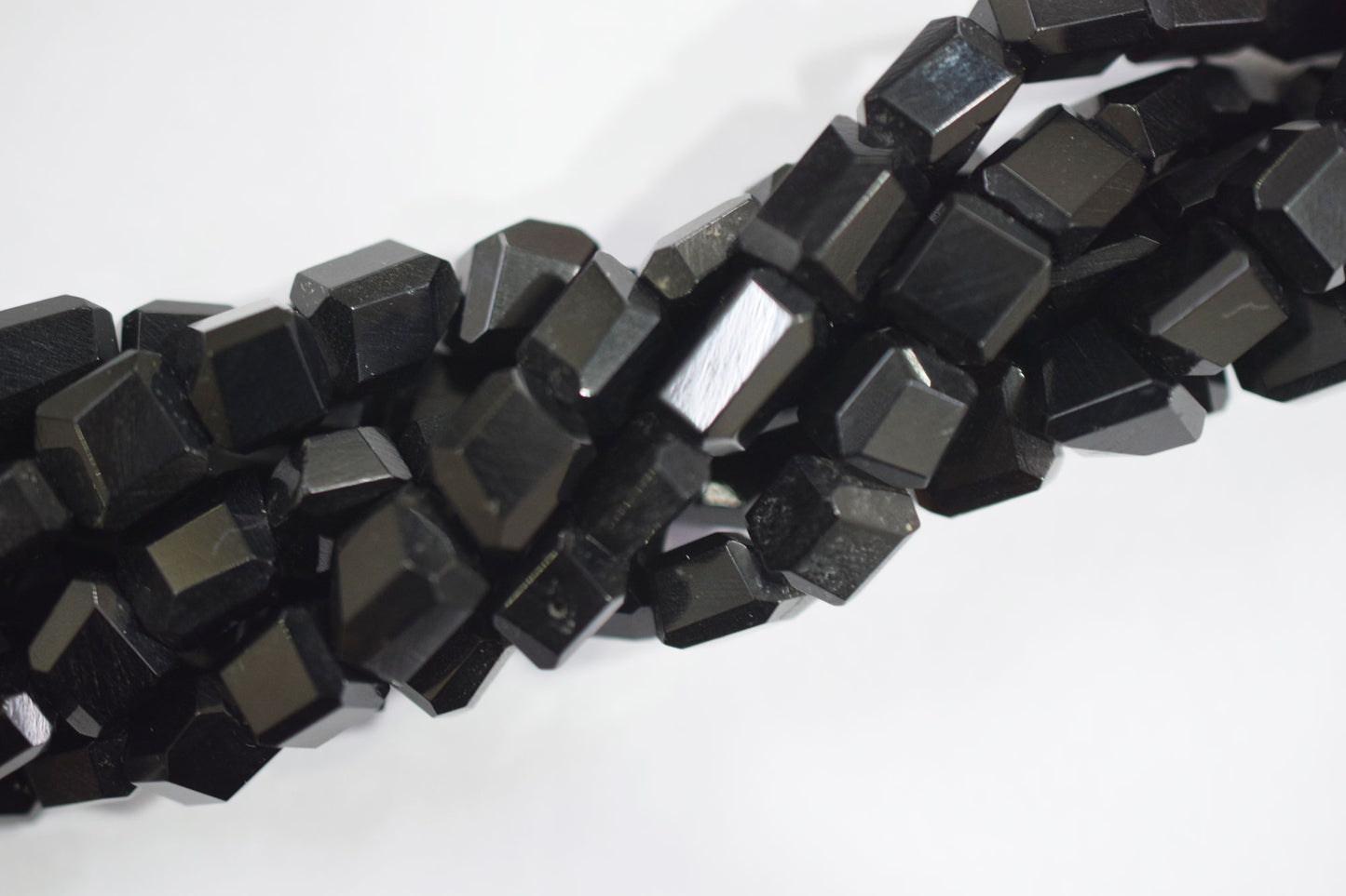 Black Onyx Laser Cut Nuggets Shape Beads , Sold By Strand , 7x8 - 9x10 mm , 16" , 32119