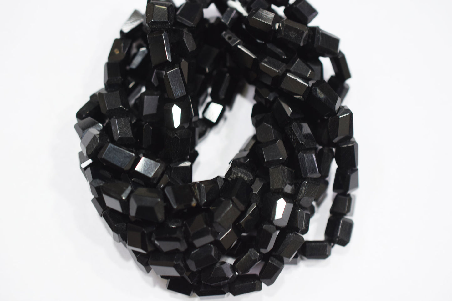 Black Onyx Laser Cut Nuggets Shape Beads , Sold By Strand , 7x7 - 8x10 mm , 16" , 32120