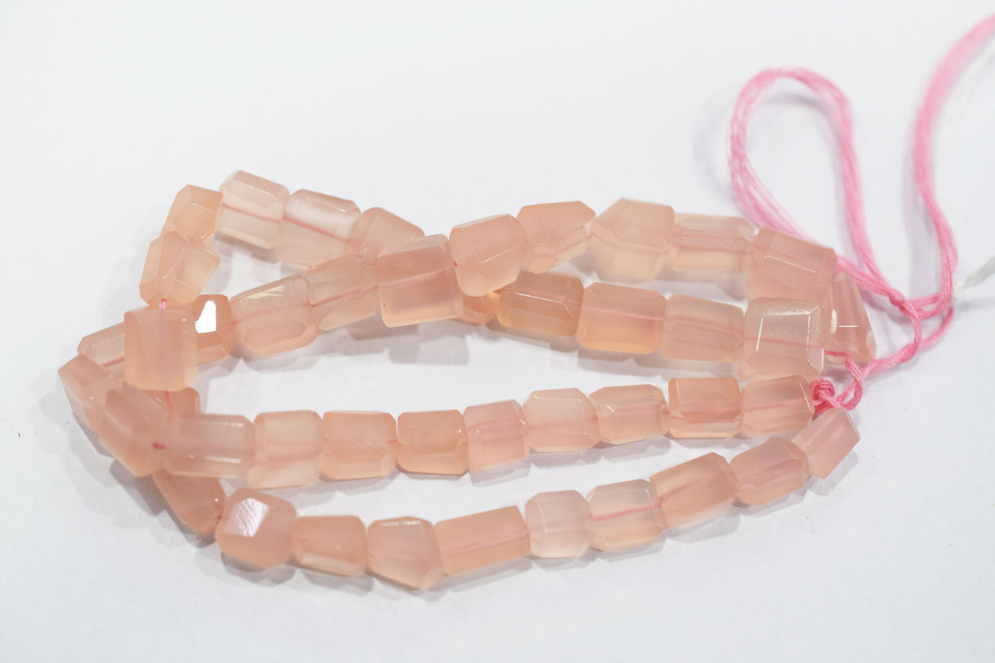 Rose Pink Chalcedony Laser Beads , Sold By Strand , 6x8 - 9.50x10 mm, 16", 32122