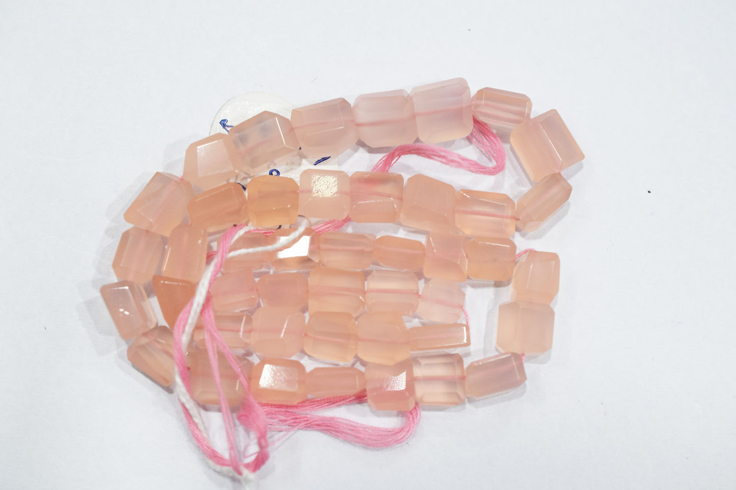 Rose Pink Chalcedony Laser Beads , Sold By Strand , 6x8 - 9.50x10 mm, 16", 32122