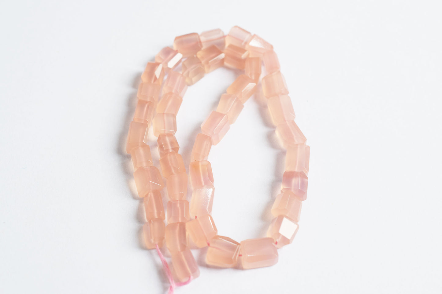 Rose Pink Chalcedony Laser Beads , Sold By Strand , 8x9 - 8.50x11.50 mm, 16", 32125