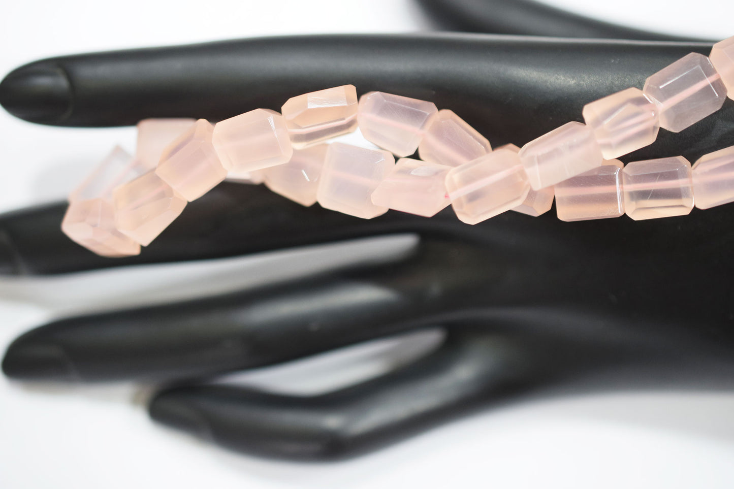 Rose Pink Chalcedony Laser Beads , Sold By Strand , 7.50x9 - 9.50x11 mm , 16", 32129