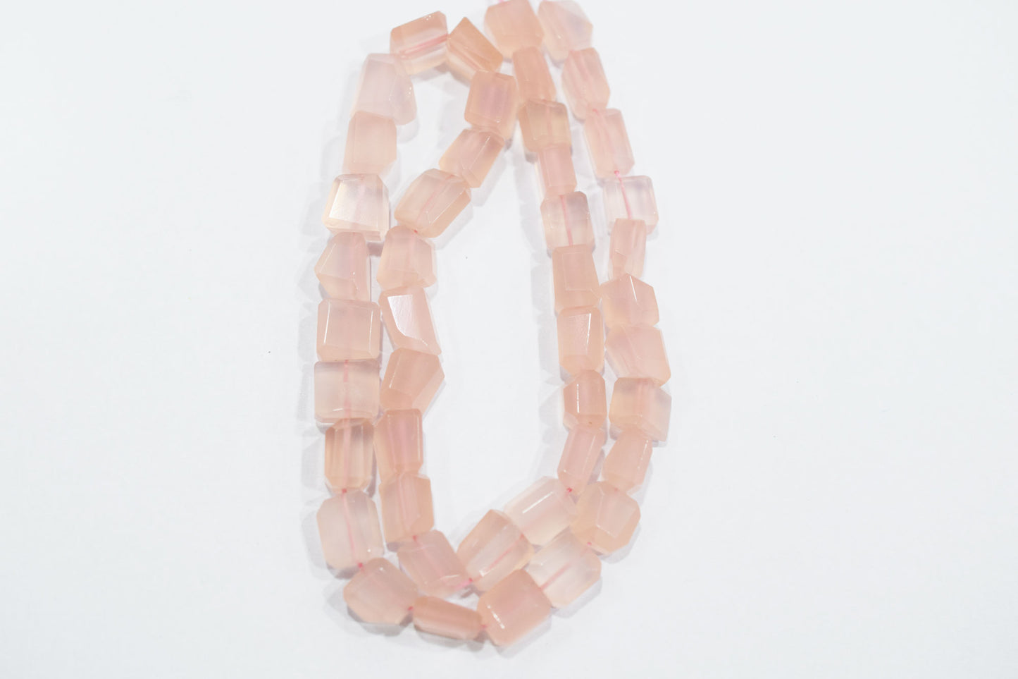 Rose Pink Chalcedony Laser Beads , Sold By Strand , 7.50x9 - 9.50x11 mm , 16", 32129