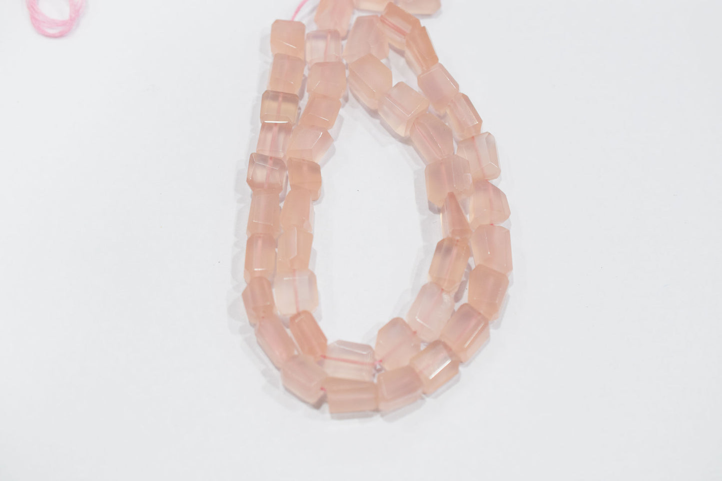 Rose Pink Chalcedony Laser Beads , Sold By Strand , 7.50x9 - 9.50x11 mm , 16", 32129