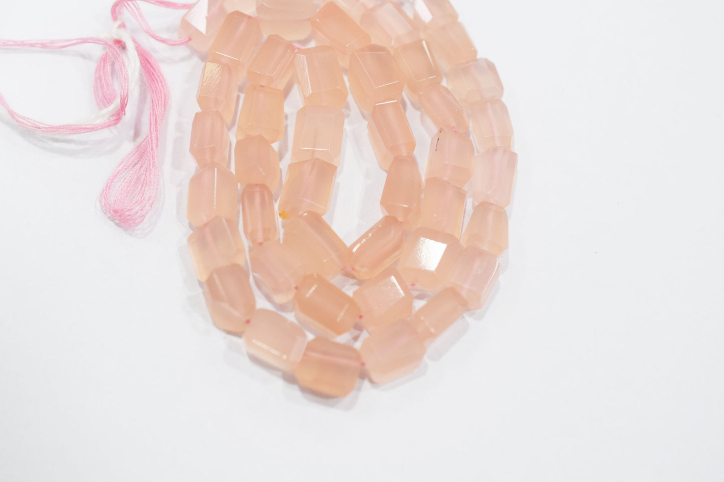 Rose Pink Chalcedony Laser Beads , Sold By Strand , 7x8 - 7.50x11 mm , 16", 32130