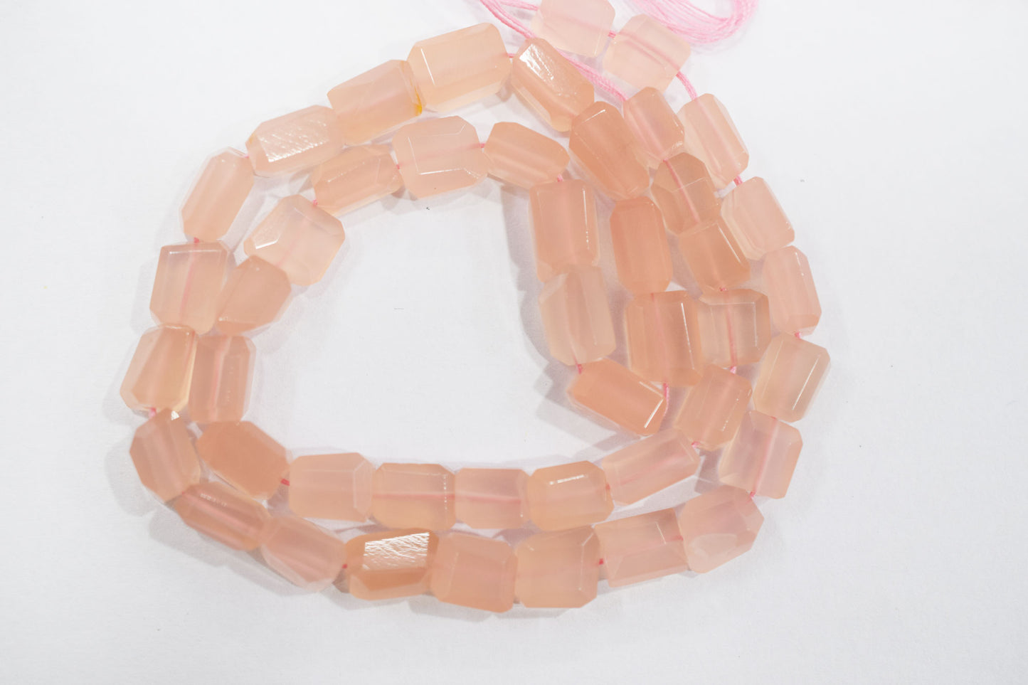 Rose Pink Chalcedony Laser Beads , Sold By Strand , 7x8 - 7.50x11 mm , 16", 32130
