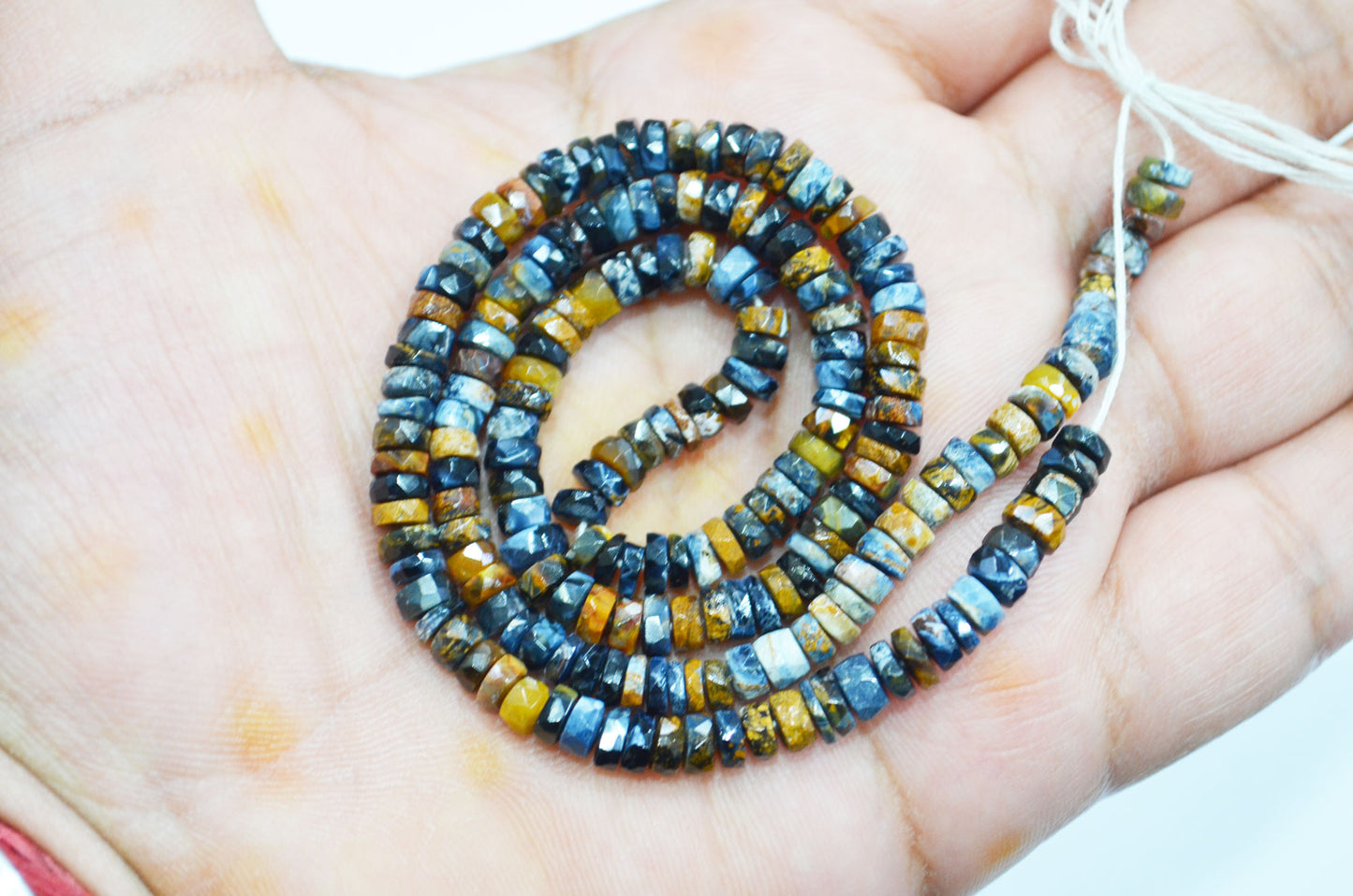 Natural Pietersite Heishi Tyre Shape Beads , 16 Inches , 4.50 - 5 mm , 32146