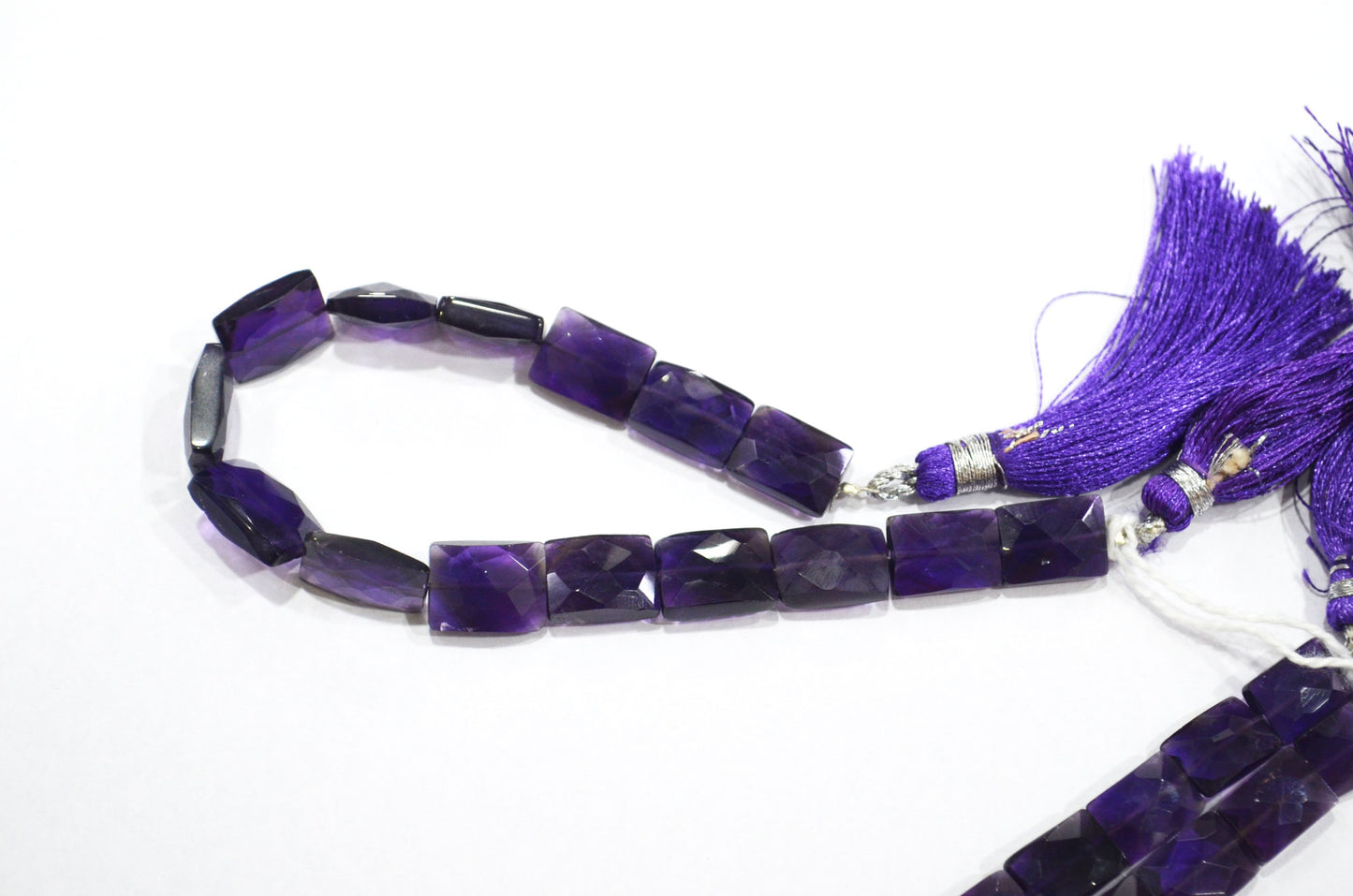 Natural Amethyst Faceted Chicklet Shape Beads , Sold By Strand , 7 Inches , 7.50x10 - 9x12 mm , 32157