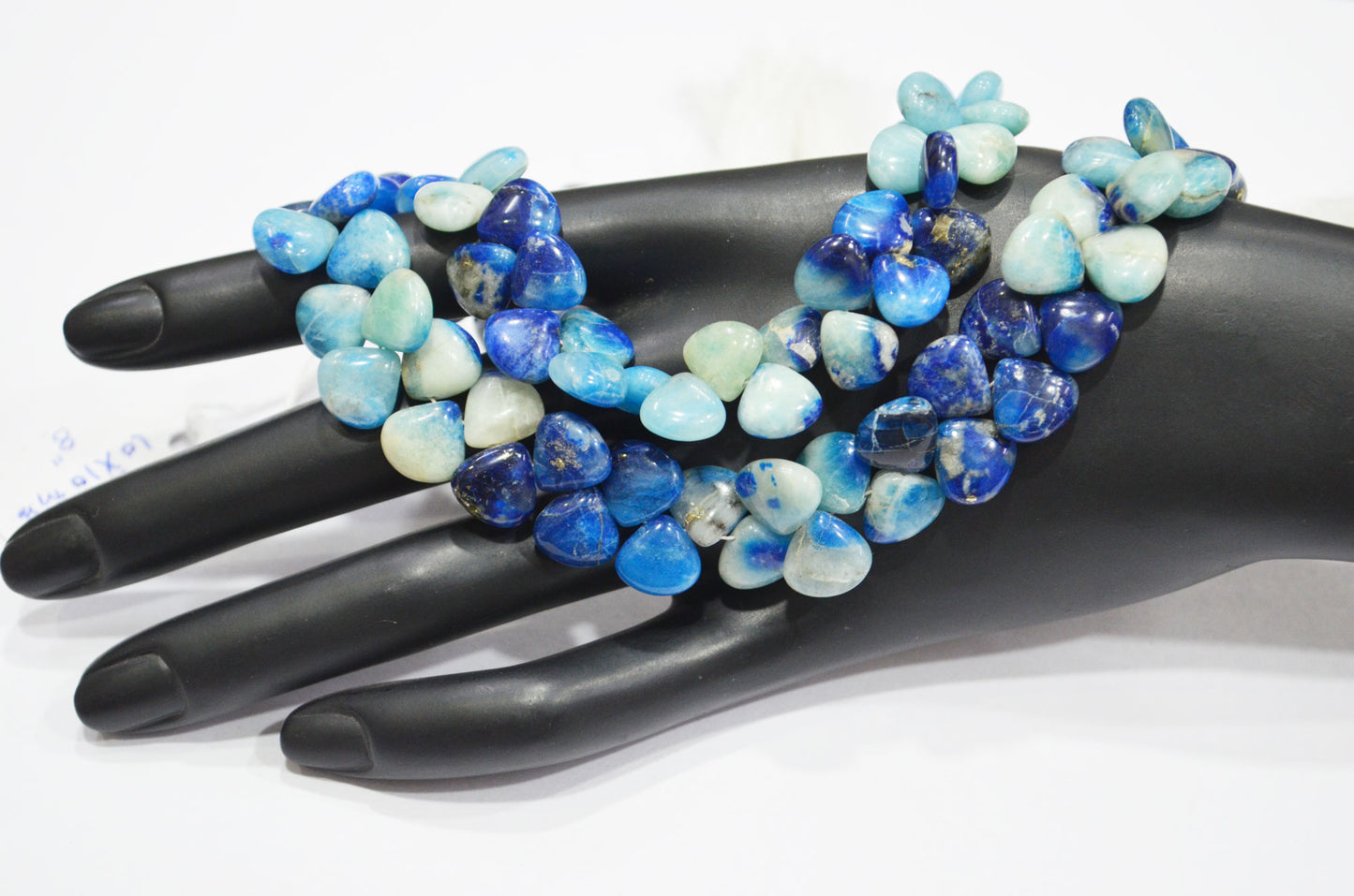 Natural Afghanite Heart Shape Beads , Sold By Strand , 8 Inches , 9.50x9.50 - 10x10 mm , 32163