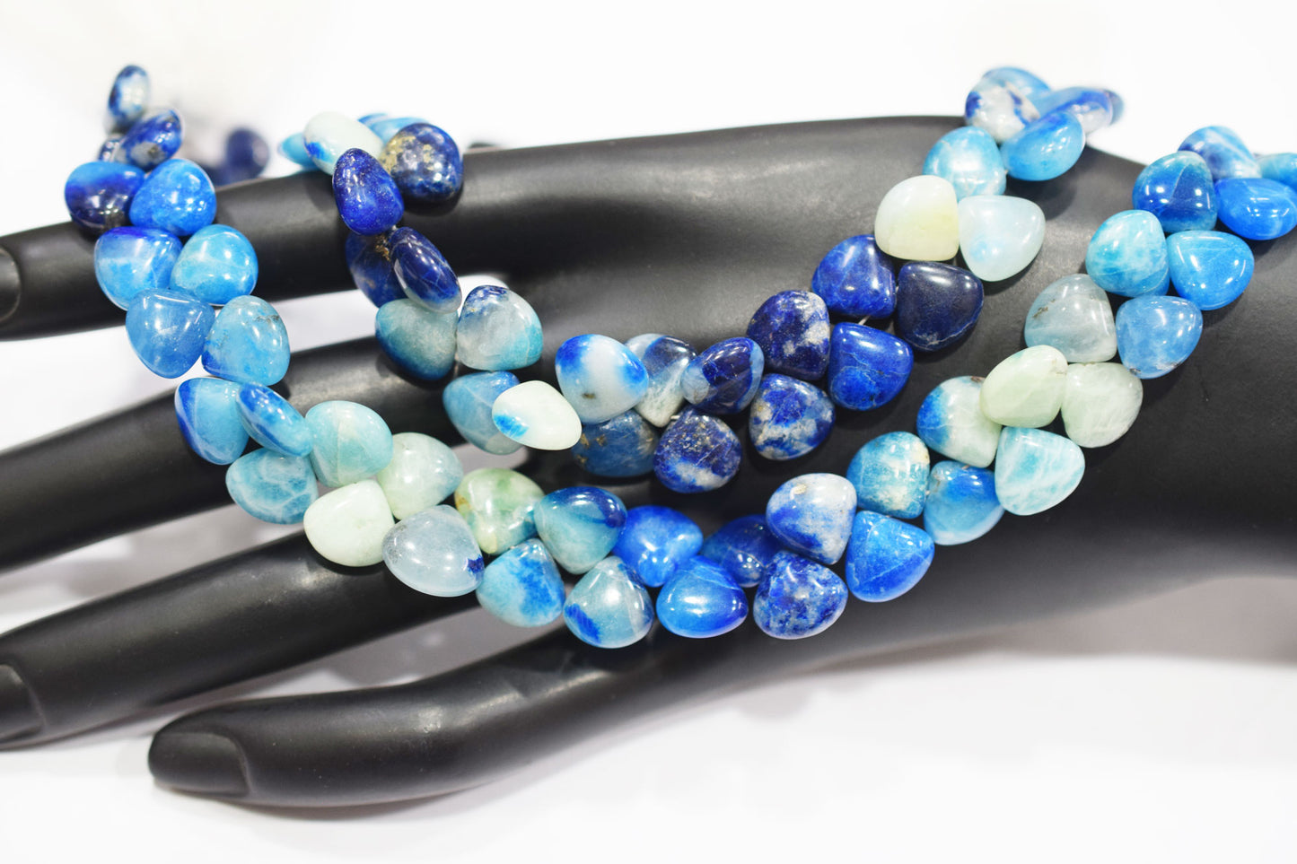 Natural Afghanite Heart Shape Beads , Sold By Strand , 8 Inches , 9x9 - 9.50x9.50 mm , 32165