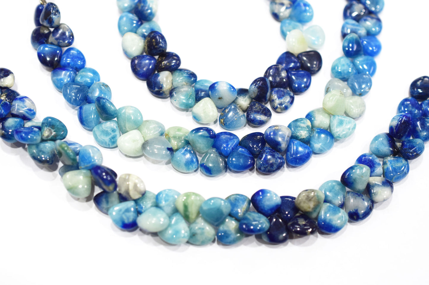 Natural Afghanite Heart Shape Beads , Sold By Strand , 8 Inches , 9x9 - 9.50x9.50 mm , 32165
