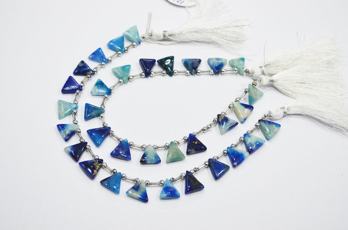 Natural Afghanite Trillion Shape Beads , Sold By Strand , 8 Inches , 12x12 - 13x13.50 mm , 32167