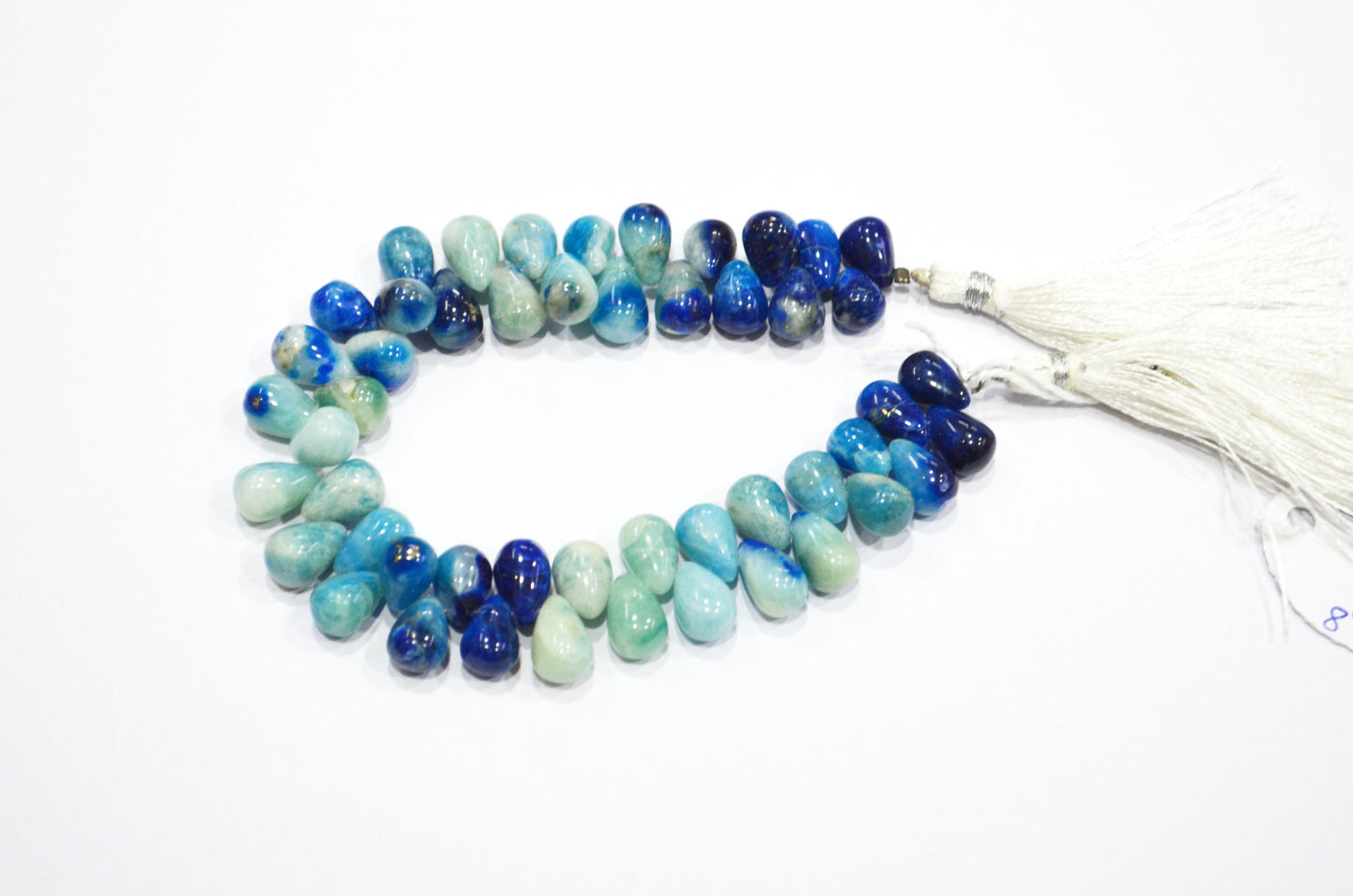 Natural Afghanite Tear Drops Shape Beads , 8 Inches , 7x10.50 - 8x11 mm , 32174