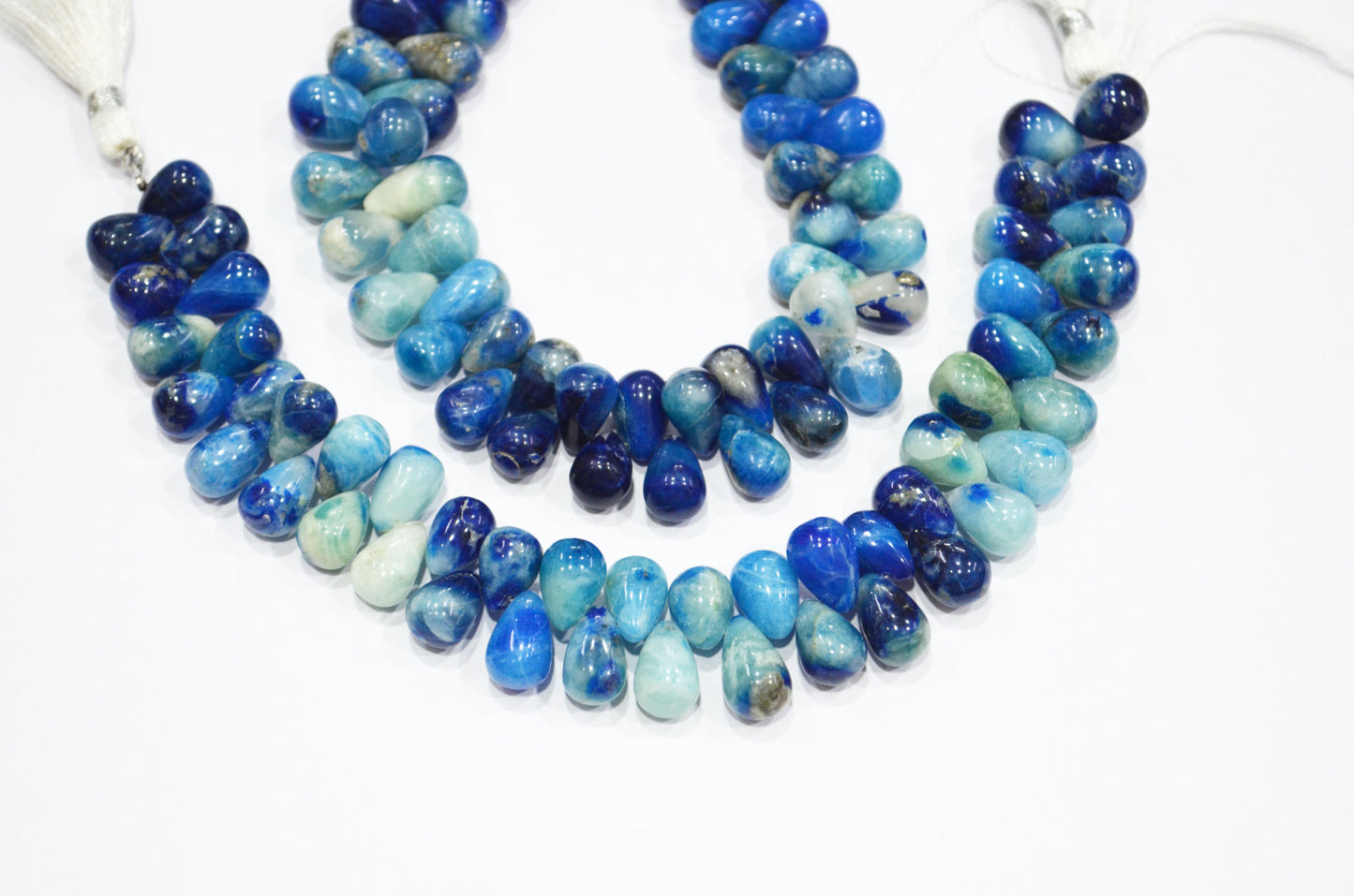 Natural Afghanite Tear Drops Shape Beads , Sold By Strand , 8 Inches , 8x11 - 9x13 mm , 32176