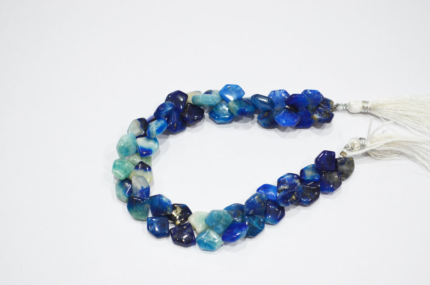 Natural Afghanite Fancy Shape Beads , 8 Inches , 9x10 - 10x11 mm , 32177