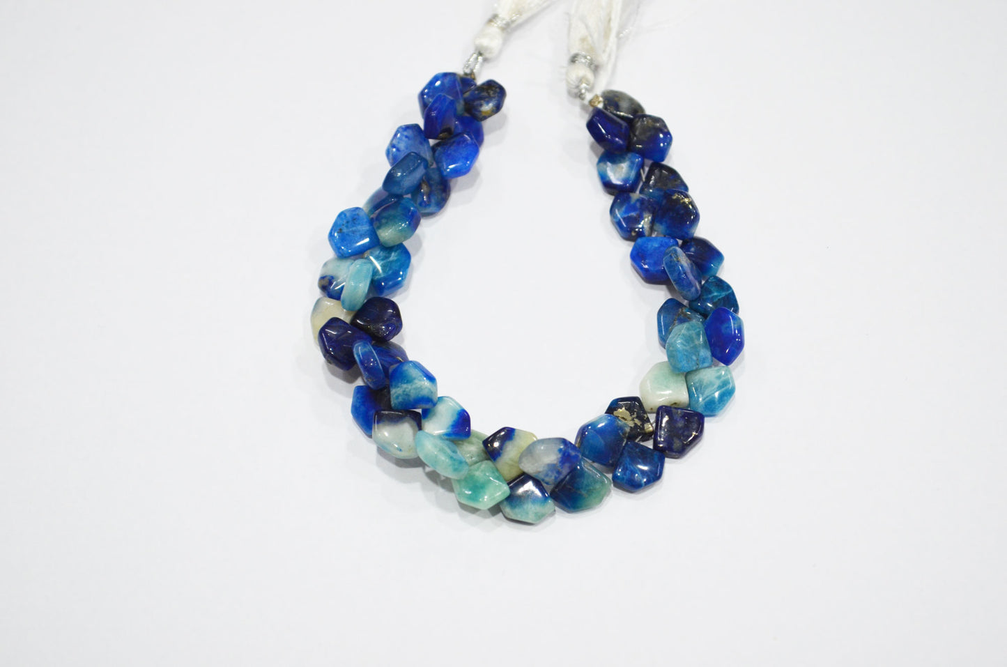 Natural Afghanite Fancy Shape Beads , 8 Inches , 9x10 - 10x11 mm , 32177