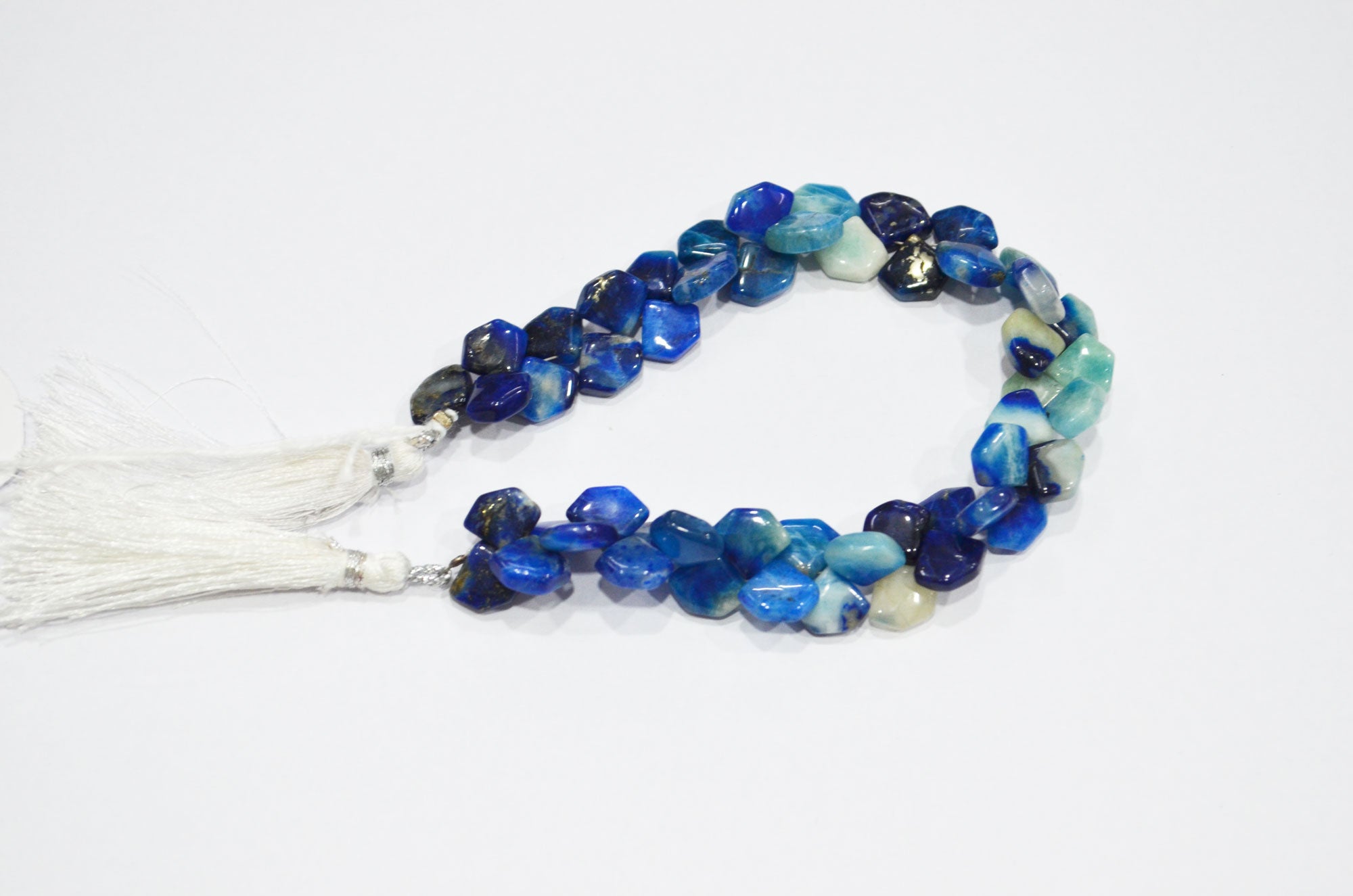 Natural Afghanite Fancy Shape Beads , 8 Inches , 9x10 - 10x11 mm , 32177