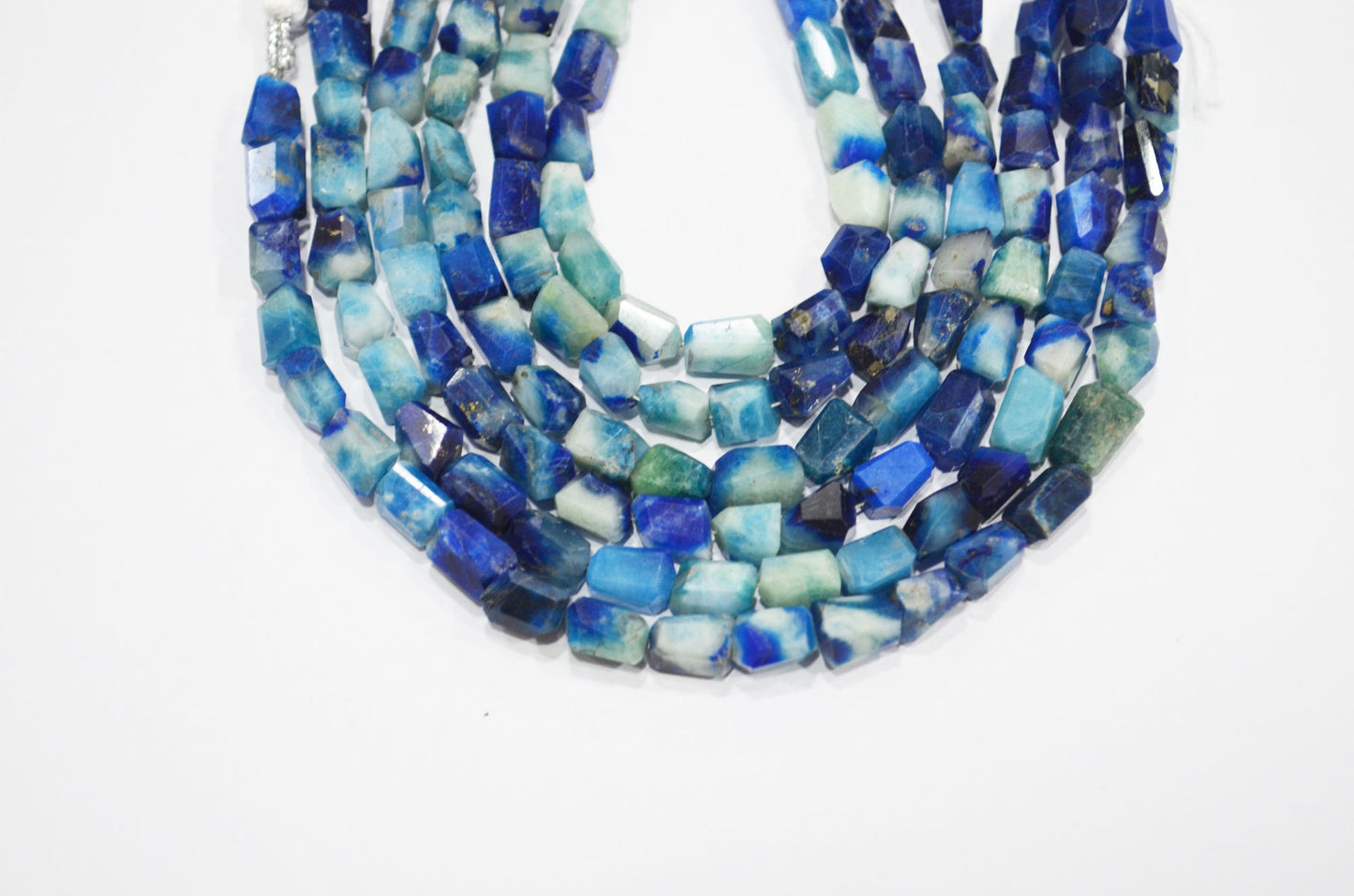 Natural Afghanite Laser Cut Nuggets Shape Beads , Sold By Strand , 8 Inches , 6x8 - 7.50x11 mm , 32180