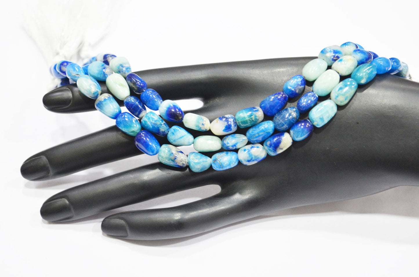 Natural Afghanite Nuggets Shape Beads , 8 Inches , 7x9 - 7x12 mm , 32184