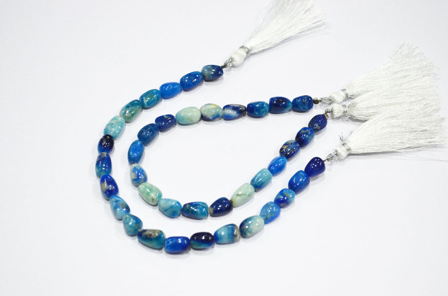 Natural Afghanite Nuggets Shape Beads , 8 Inches , 7x9 - 7x12 mm , 32184