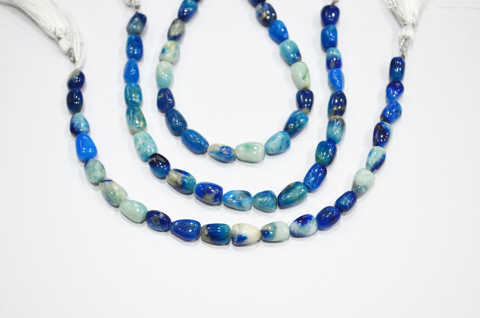 Natural Afghanite Nuggets Shape Beads , 8 Inches , 7x9 - 7x12 mm , 32184