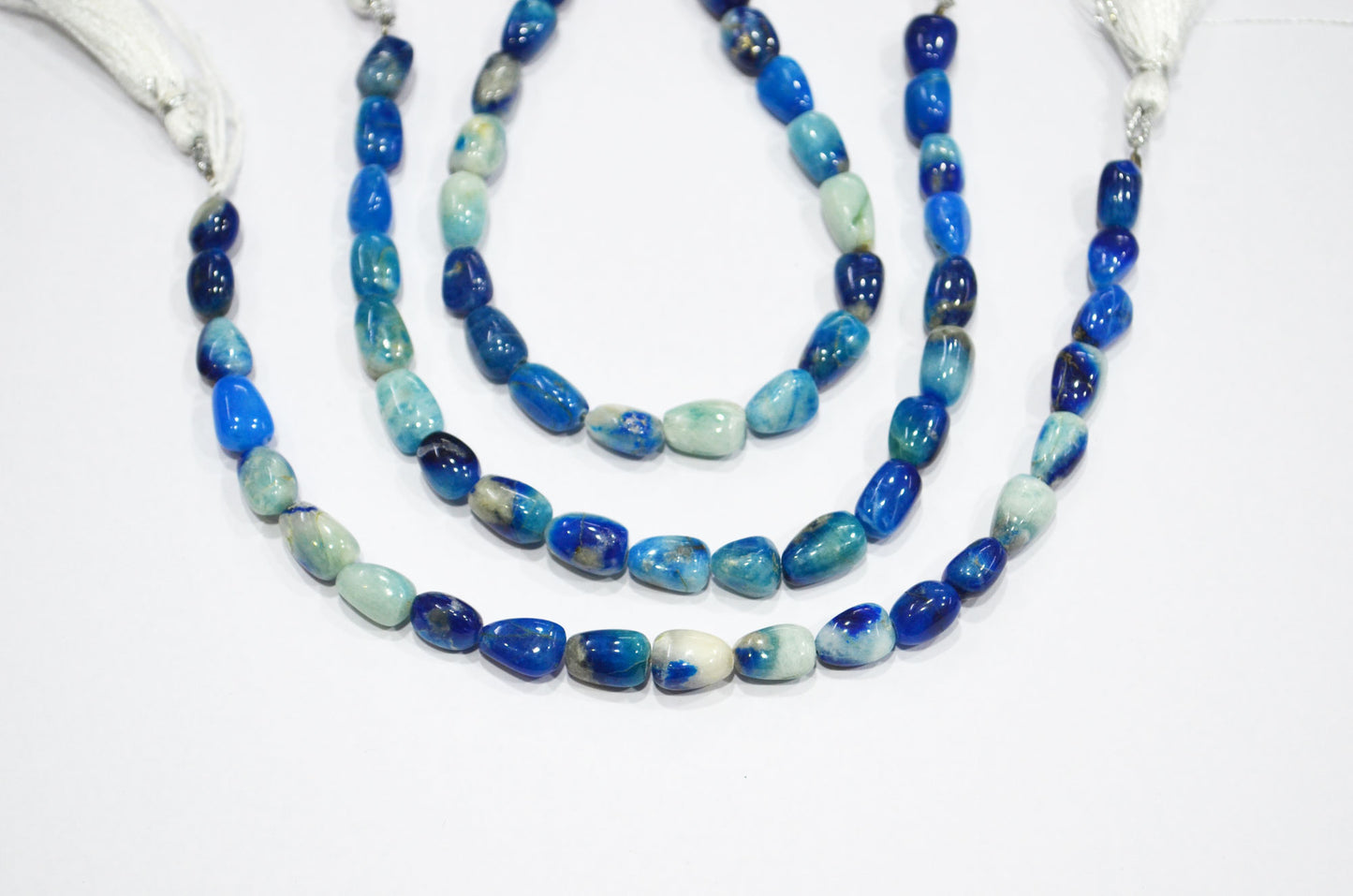 Natural Afghanite Nuggets Shape Beads , 8 Inches , 7x9 - 7x12 mm , 32184