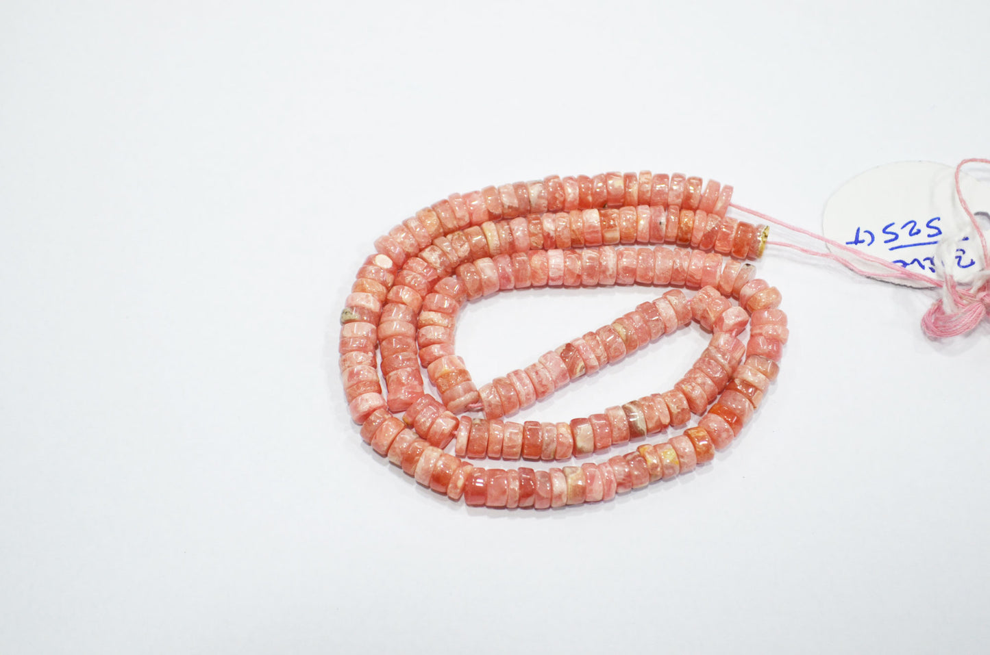 Natural Rhodocrosite Heishi Tyre Shape Beads , Sold By Strand , 16 Inches , 6 mm , 32193