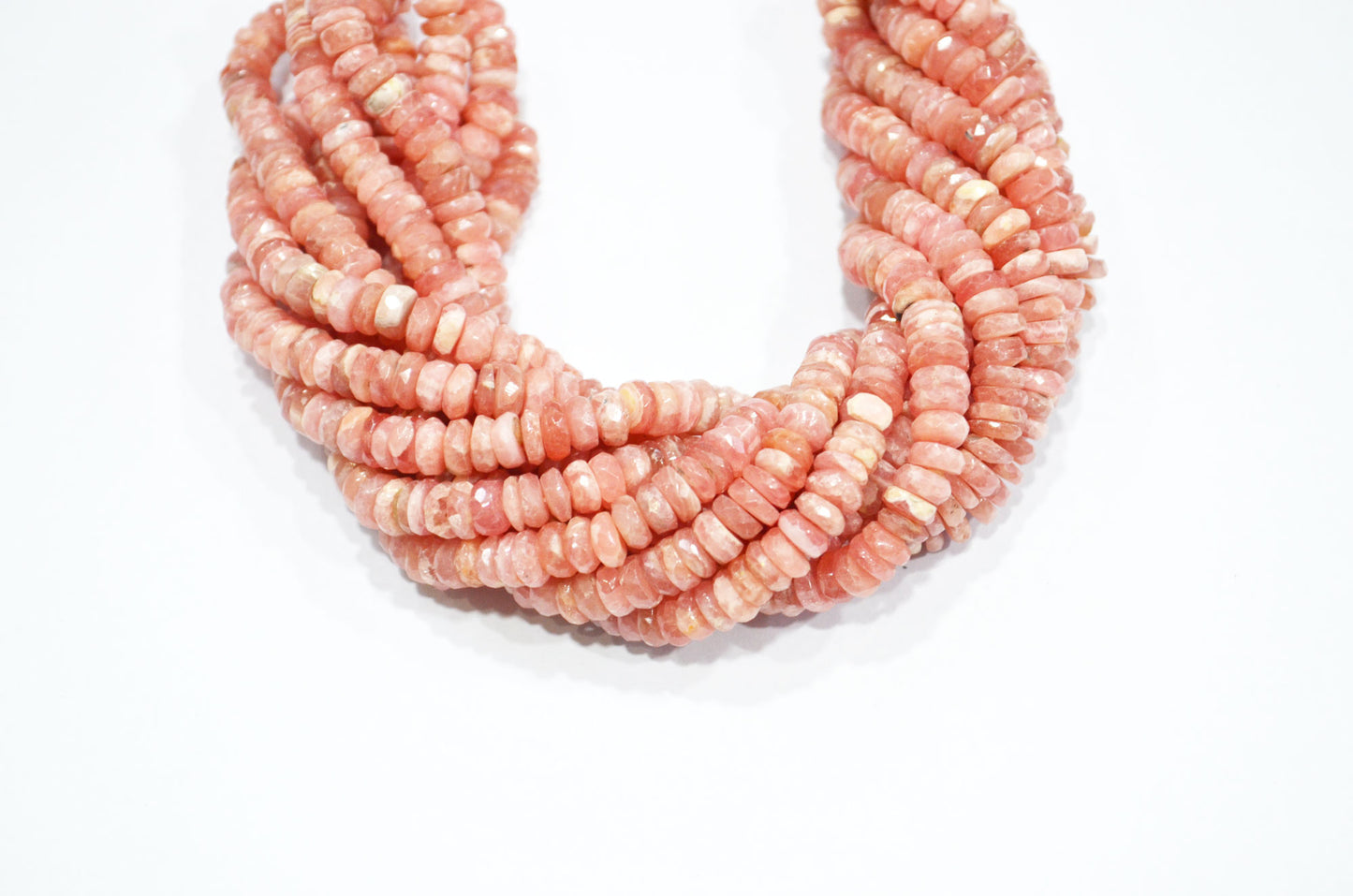 Natural Rhodocrosite Heishi Tyre Shape Beads , Sold By Strand , 16 Inches , 6 mm , 32199