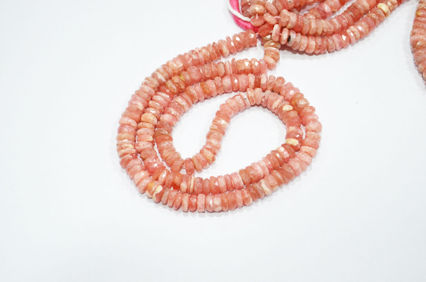Natural Rhodocrosite Heishi Tyre Shape Beads , Sold By Strand , 16 Inches , 6 mm , 32199