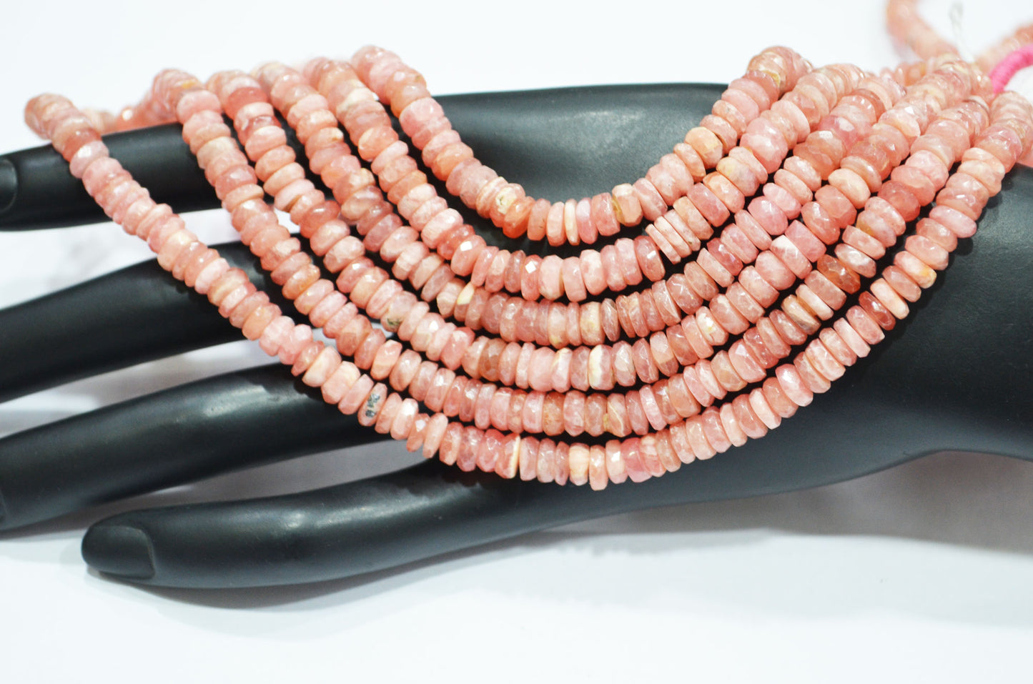Natural Rhodocrosite Heishi Tyre Shape Beads , Sold By Strand , 16 Inches , 6 mm , 32199