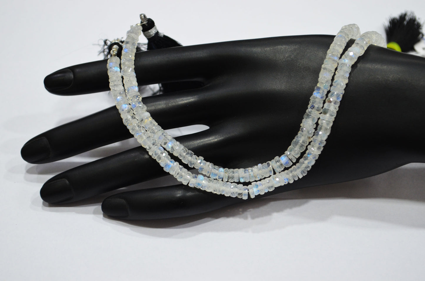 Natural Rainbow Moonstone Heishi Tyre Shape Beads , Sold By Strand , 8 Inches , 5 mm , 32231