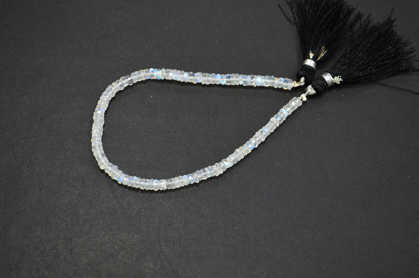 Natural Rainbow Moonstone Heishi Tyre Shape Beads , Sold By Strand , 8 Inches , 4.50 mm , 32233