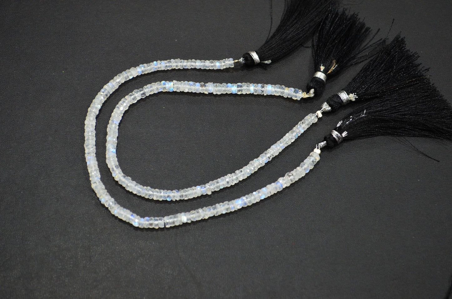 Natural Rainbow Moonstone Heishi Tyre Shape Beads , Sold By Strand , 8 Inches , 4.50 mm , 32233