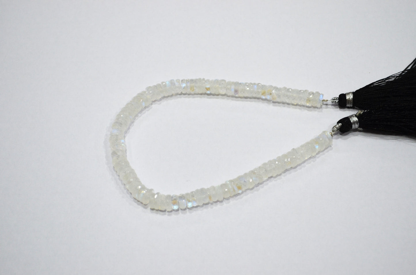 Natural Rainbow Moonstone Heishi Tyre Shape Beads , Sold By Strand , 8 Inches , 6.25 mm , 32237
