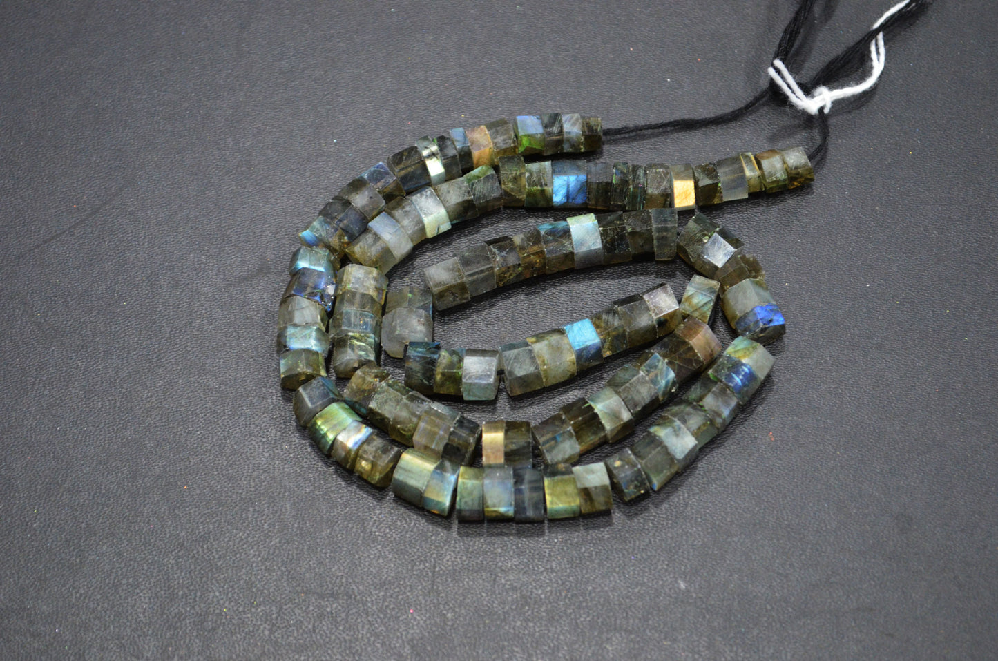 Labradorite Bolts Shape Beads , 18 Inches , 6.50 - 8 mm , 32264