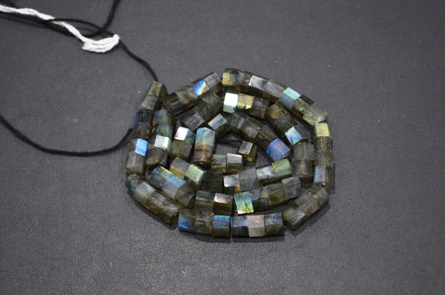 Labradorite Bolts Shape Beads , 18 Inches , 6 - 7.50 mm , 32265