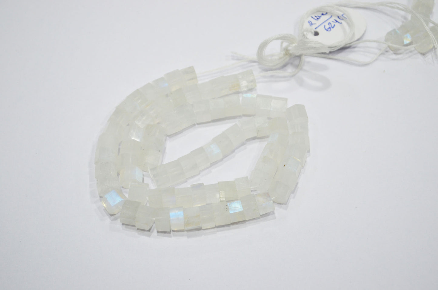 Natural Rainbow Moonstone Bolts Shape Beads , Sold By Strand , 18 Inches , 7.50 - 9 mm , 32271