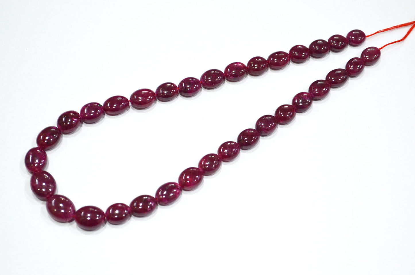 Dyed Ruby Oval Nuggets Shape Beads , 16 Inches , 9.50x12 - 12x15 mm , 32283