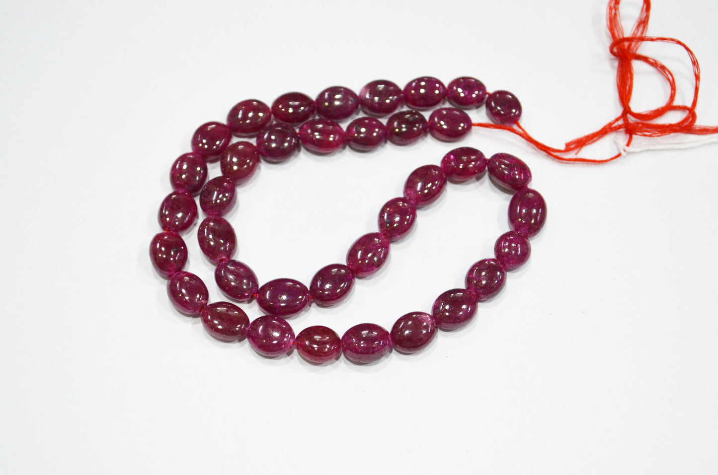 Dyed Ruby Oval Nuggets Shape Beads , 16 Inches , 8.50x10 - 9.50x13 mm , 32289