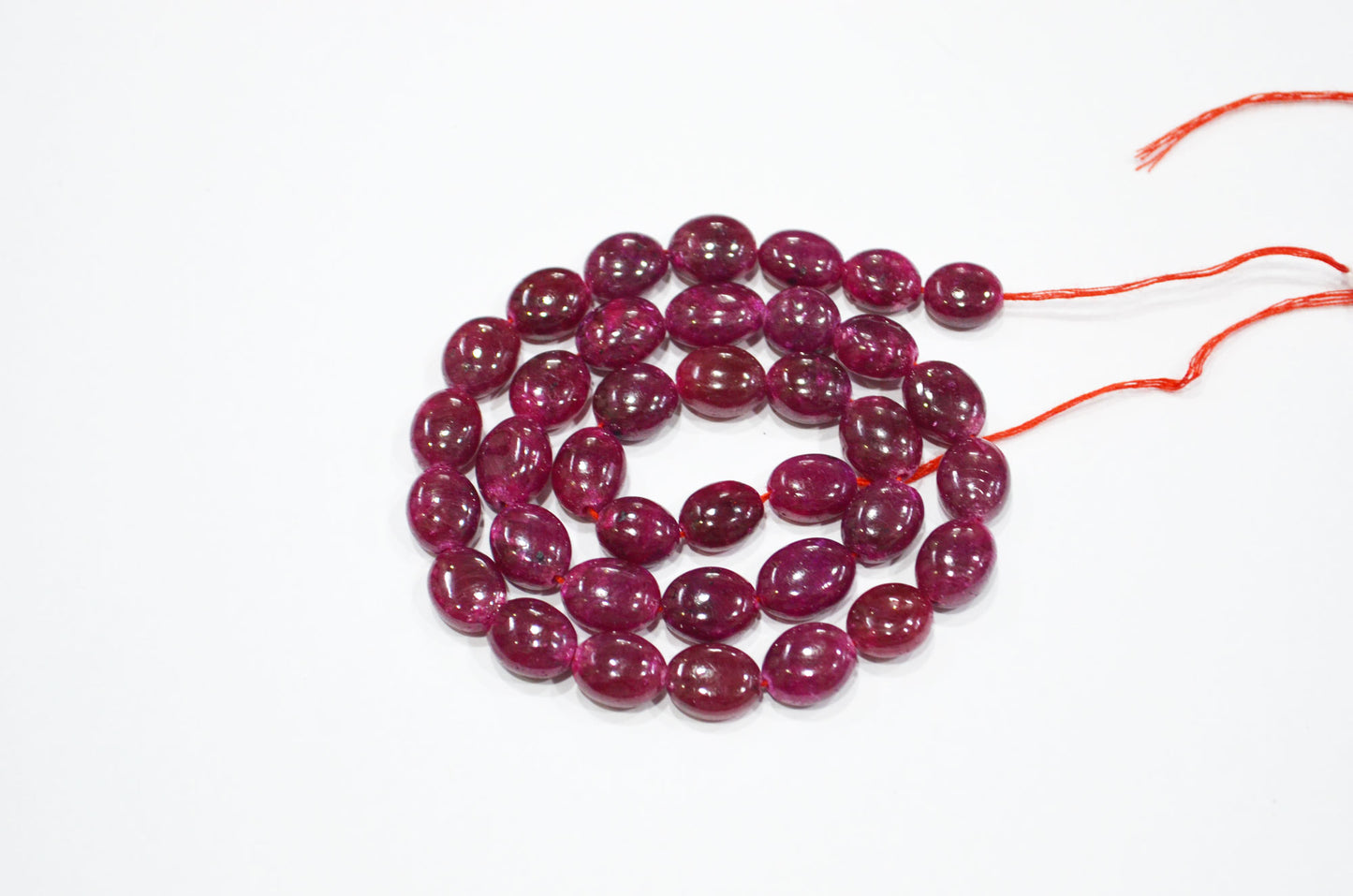 Dyed Ruby Oval Nuggets Shape Beads , 16 Inches , 8.50x10 - 9.50x13 mm , 32289