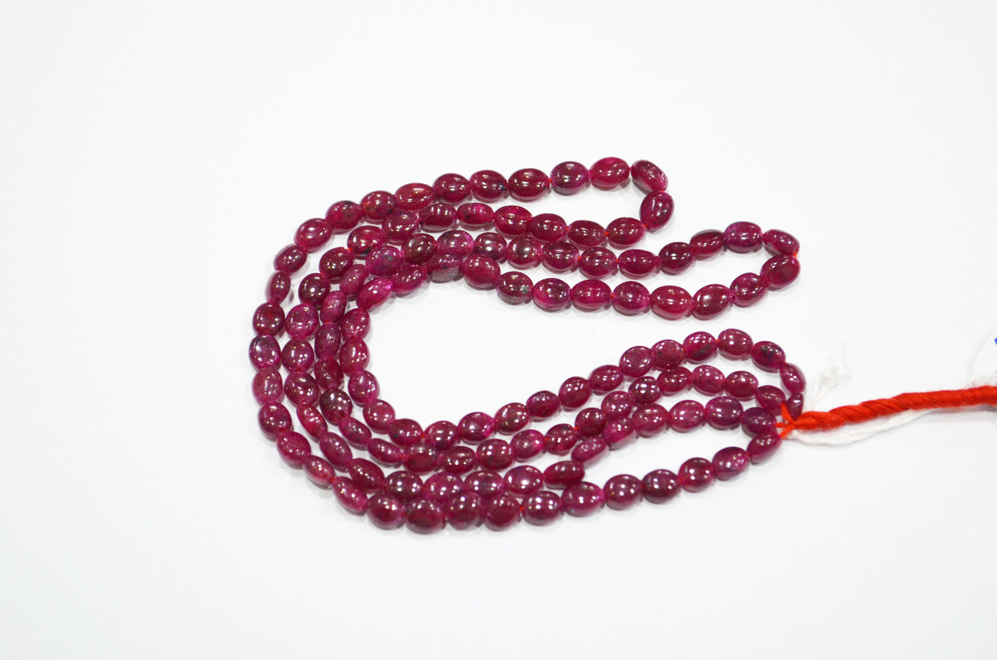 Dyed Ruby Oval Nuggets Shape Beads , Sold By Strand , 16 Inches , 5x6.50 - 6.50x8.50 mm , 32290