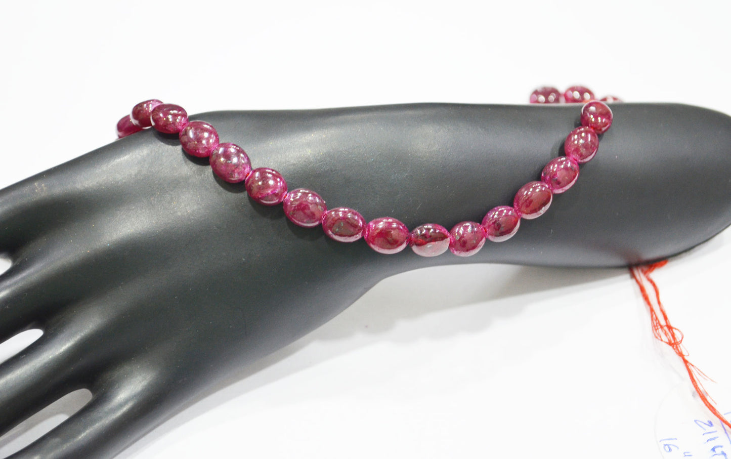 Dyed Ruby Oval Nuggets Shape Beads , 16 Inches , 7.50x9.50 - 8.50x10.50 mm , 32294