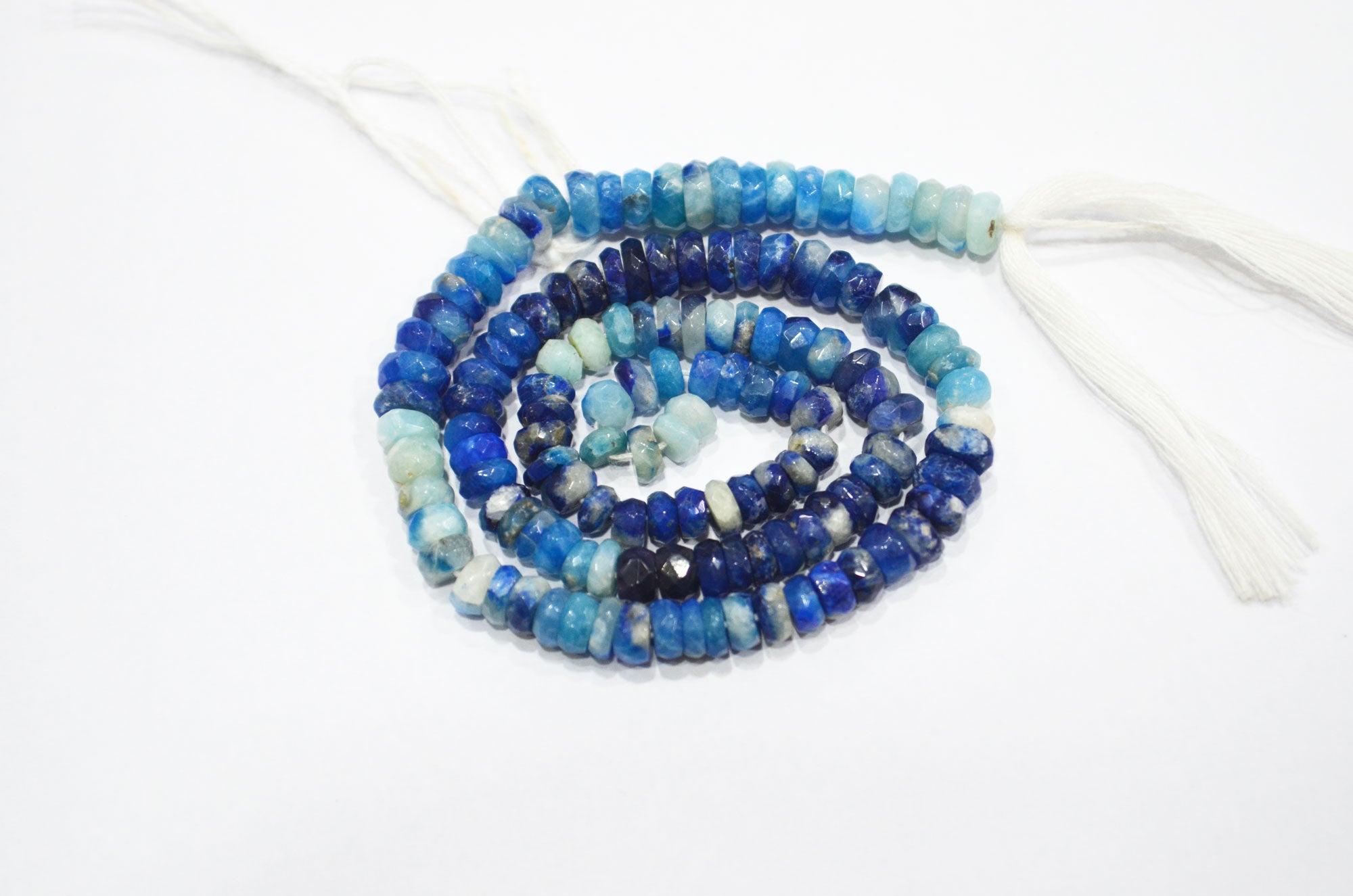 Natural Afghanite Rondelle Shape Beads , 13 Inches , 5 - 6 mm , 32304