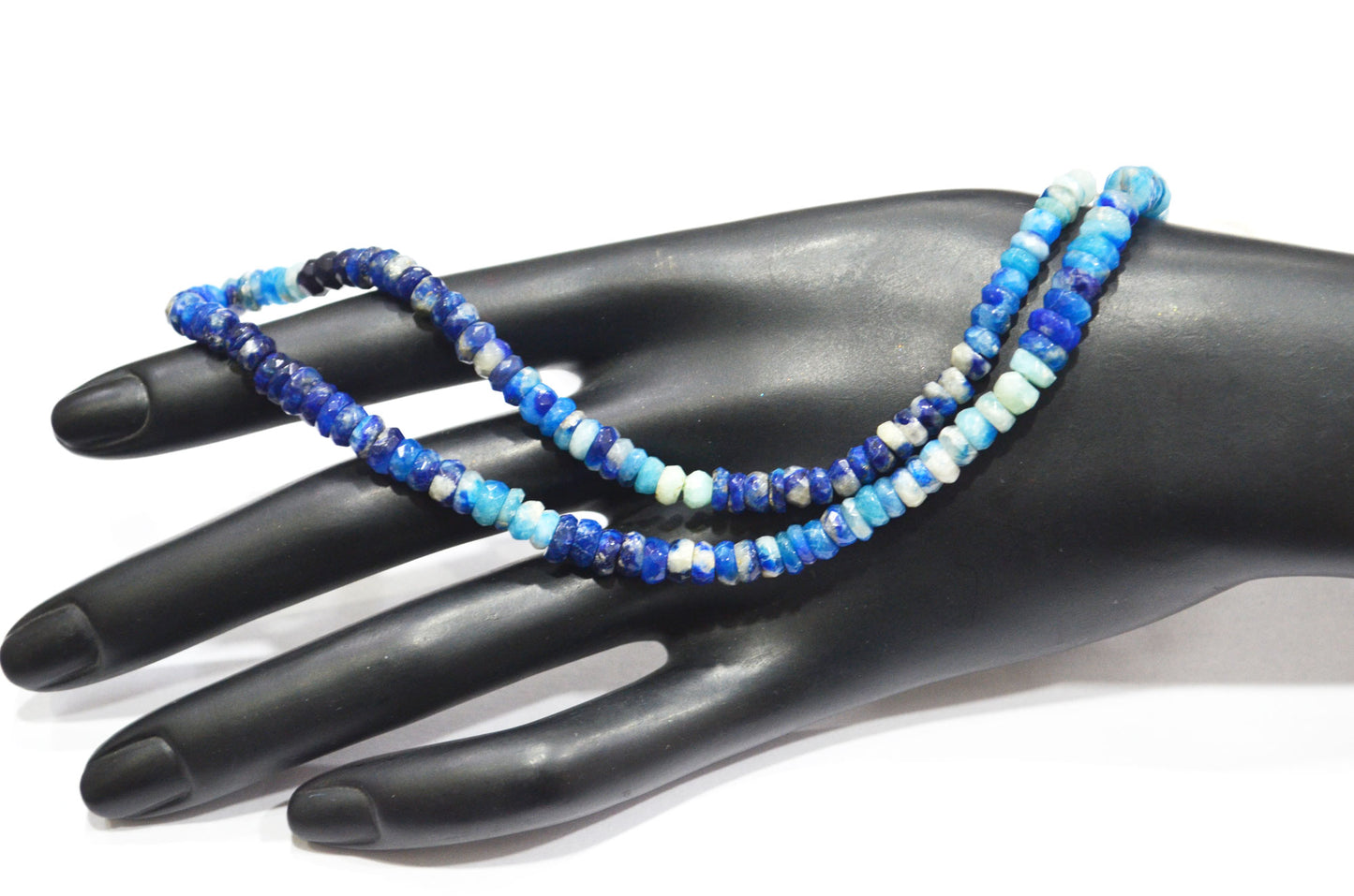 Natural Afghanite Rondelle Shape Beads , 13 Inches , 5 - 6 mm , 32304