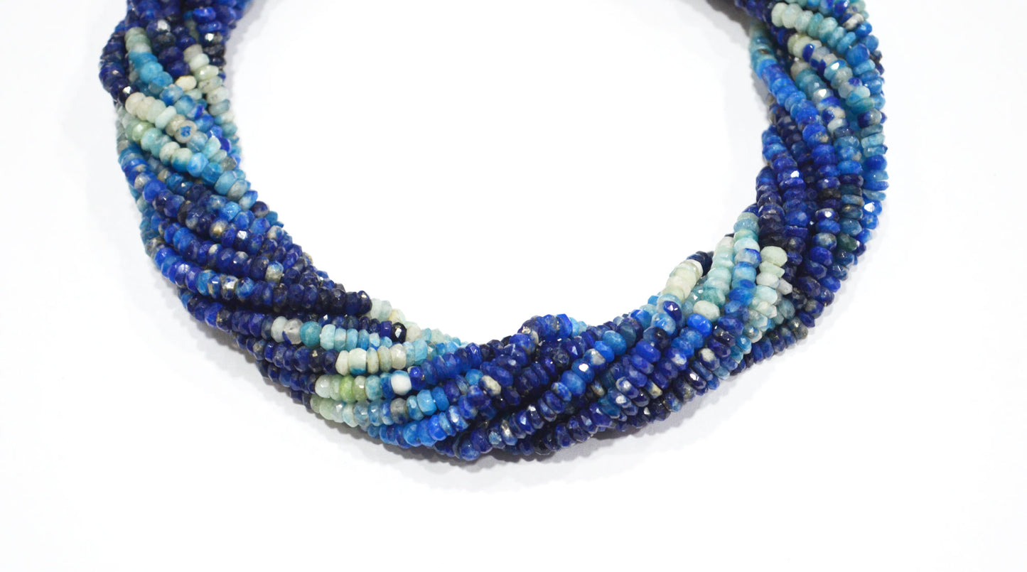 Natural Afghanite Rondelle Shape Beads , Sold By Strand , 13 Inches , 3.75 - 4 mm , 32306
