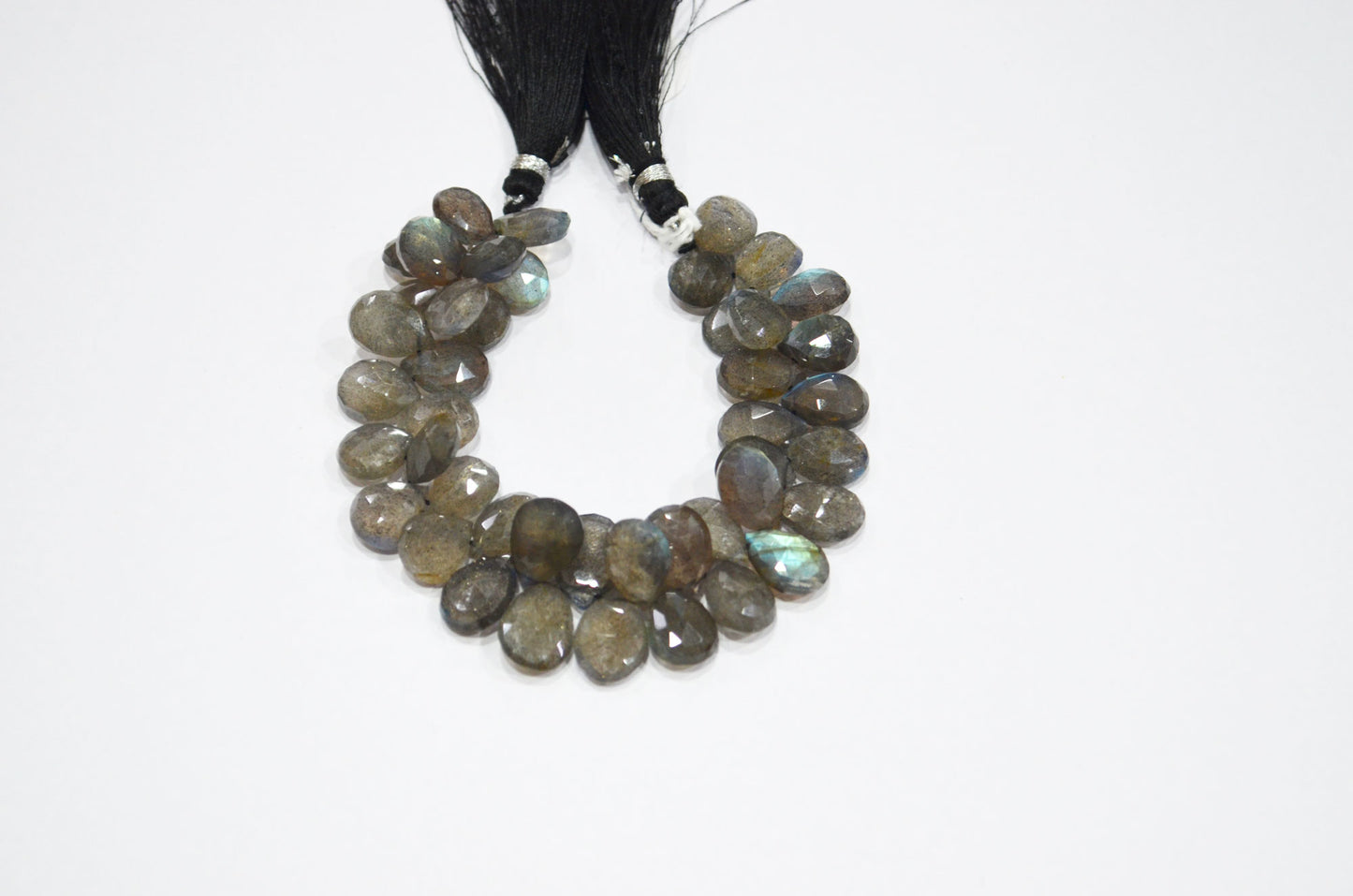 Labradorite Pear Shape Beads , 7 Inches , 9x11 - 10x15 mm , 32318